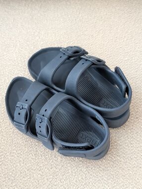 Next Navy Double-Buckle Rubber Sandals